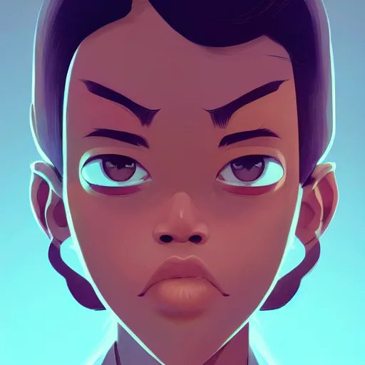 Image similar to face icon stylized minimalist contact 1 9 9 7, loftis, cory behance hd by jesper ejsing, by rhads, makoto shinkai and lois van baarle, ilya kuvshinov, rossdraws global illumination