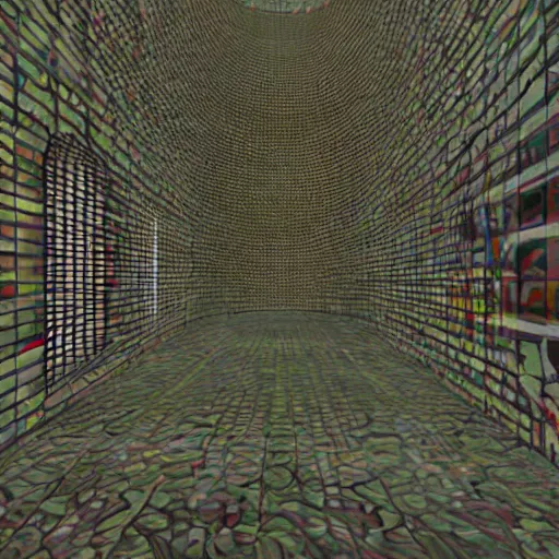 Image similar to virtual art museum in a 9 0 s video game, net art, ps 2 graphics, 3 d computer rendering, liminal space!!!, hd, intricate, detailed