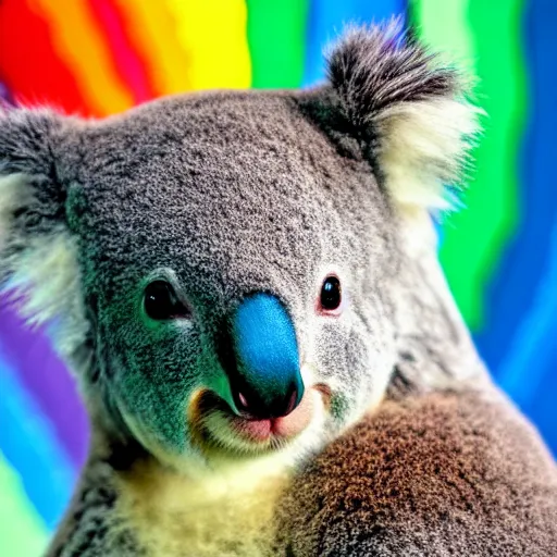 Image similar to rainbow furred koala