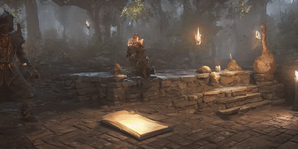 Image similar to first person dnd rpg in unreal engine 5 highly detailed realistic render