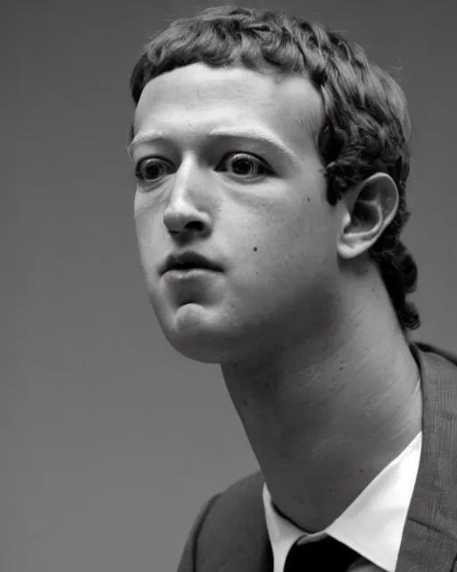 Prompt: a portrait of a 1 9 8 0 s kgb agent looking like mark zuckerberg