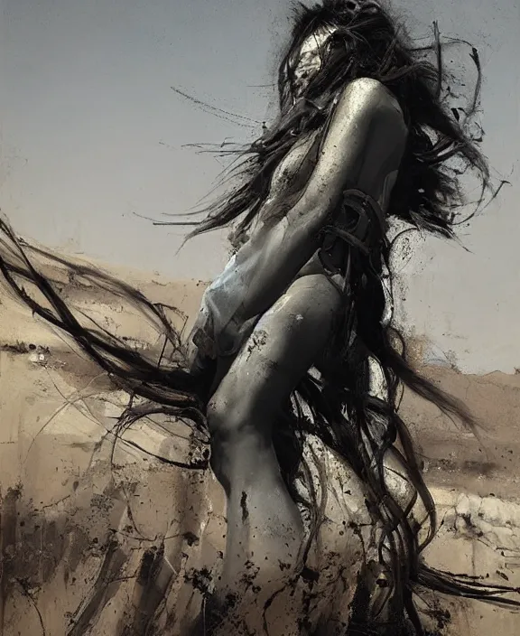 Image similar to medusa in the desert by jeremy mann