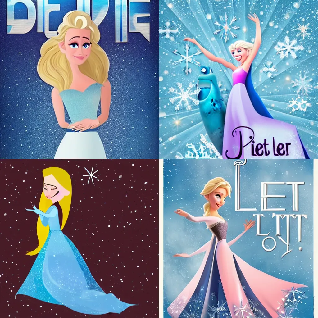 disney frozen 3 poster, Stable Diffusion