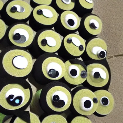 Prompt: rock with googly googly eyes