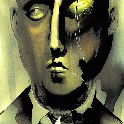 Prompt: no fears, okay one fear, by Dave McKean