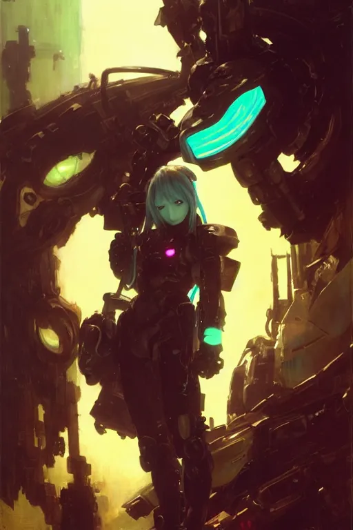 Prompt: hatsune miku as the doom marine, portrait dnd, painting by gaston bussiere, craig mullins, greg rutkowski, yoji shinkawa