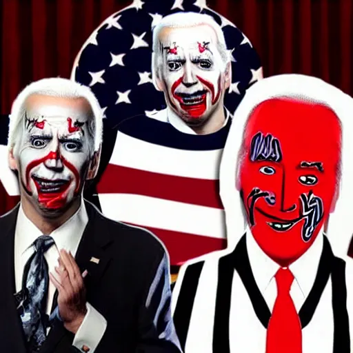 Image similar to juggalo ICP Joe Biden
