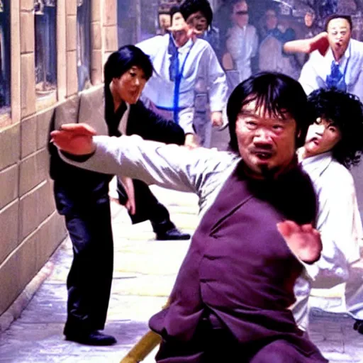 Image similar to kung fu hustle, humor movie scene