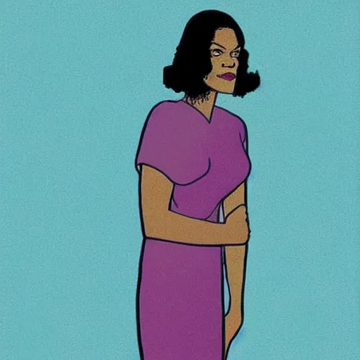 Image similar to “ rosario dawson retro minimalist portrait by jean giraud, art of moebius, sharp, smooth face, comic, 8 k ”