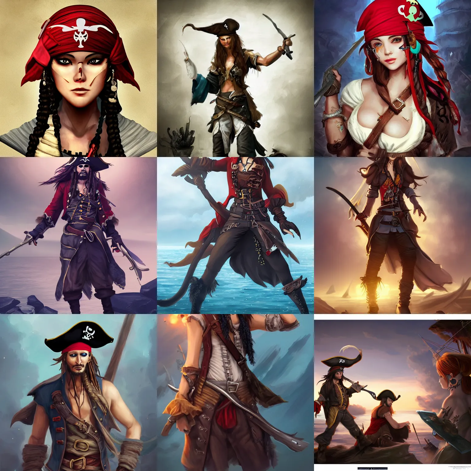 ArtStation - Female Pirate Captain