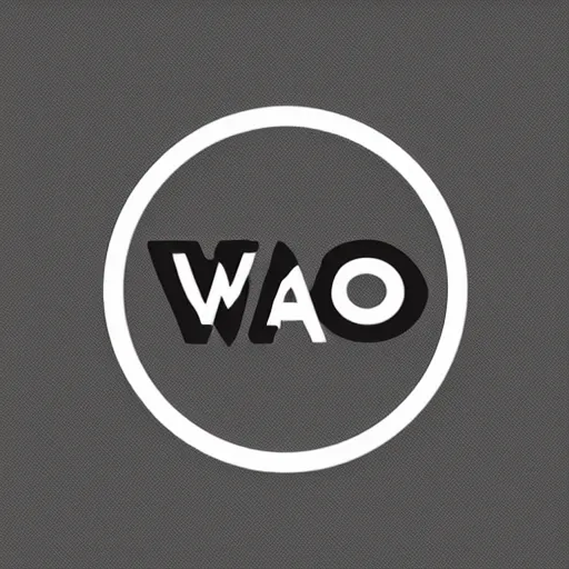 Image similar to a logo design that says waio, behance