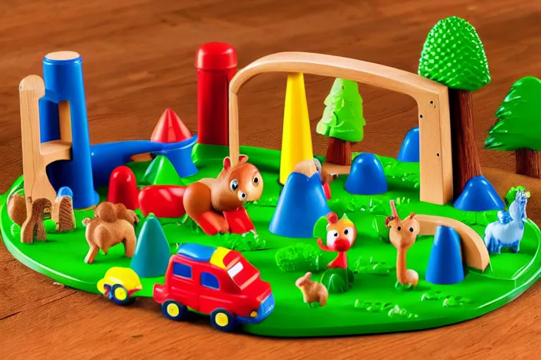 Image similar to fisher price redwood forest, california scene from tv show hyper detailed 5 5 mm 8 5 mm