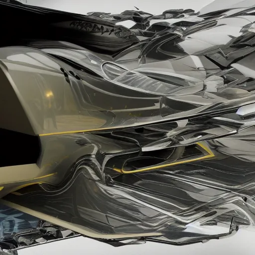 Image similar to sci-fi sport car formula 1 hatchback transport design organic smooth elastic forms on the front 30% of canvas and sci-fi wall structure with point cloud in the coronation of napoleon painting by Jacques-Louis David in the style of zaha hadid architecture unreal engine 5 lumen pinterest keyshot product render octane, dark black cloudy plastic ceramic material shiny gloss water reflections specularity, contrast blade runner 2049 film lighting ultra high detail ultra realism, 4k