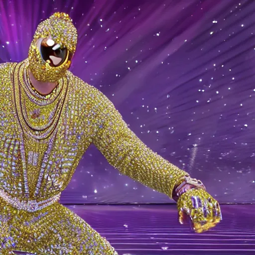 Image similar to realistic photograph of bling bling boy, bling bling boy in real life, 4k