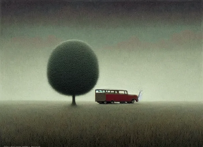 Prompt: surreal scenery, painting by quint buchholz and ray caesar, muted colors, gray, dull, boring, low energy, pale blue faces, very detailed, very coherent