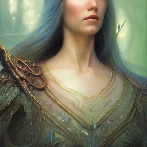 Image similar to a beautiful elven princess, stuning 3 d render, masterpiece, glowing aura, by donato giancola and greg rutkowski and wayne barlow and zdzisław beksinski, realistic face