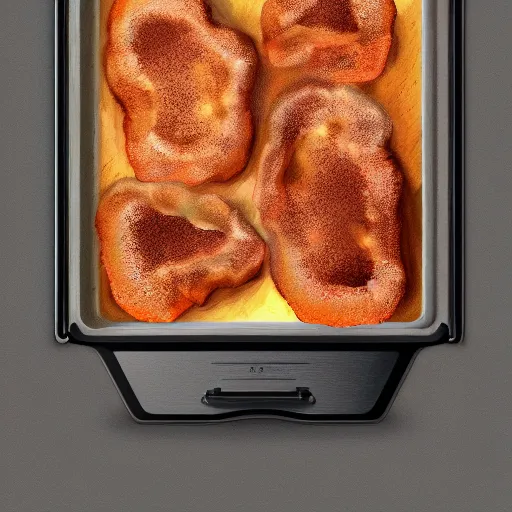 Prompt: a pan on an oven, the universe is fried on the pan, illustration, digital art, trending on artstation