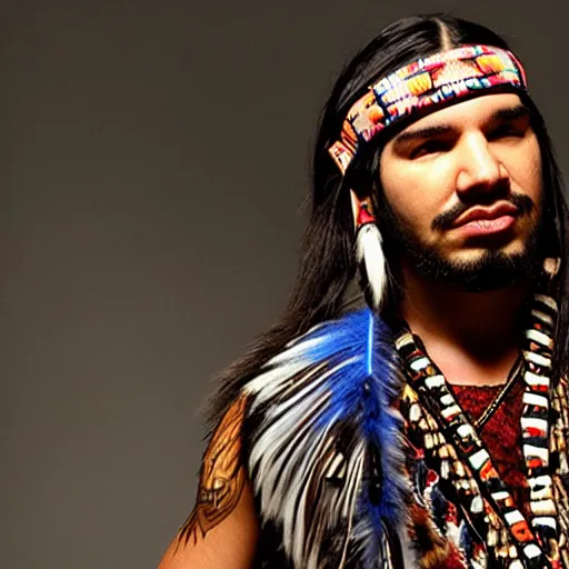 Image similar to native american drake