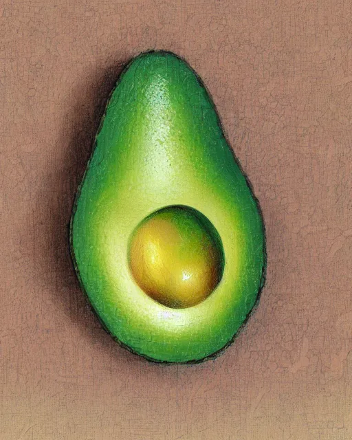 Prompt: avocado shape mecha by frank franzetta, 4 k, hyper detailed