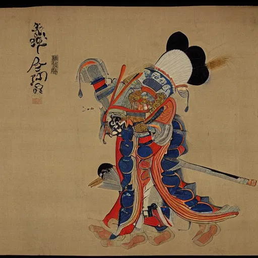 Image similar to famous painting of Sicomoore koosnoso. Xiotl on Parchment, private collection.