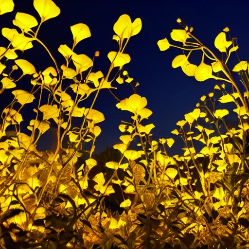 Image similar to Luminescent flower blooming at twilight