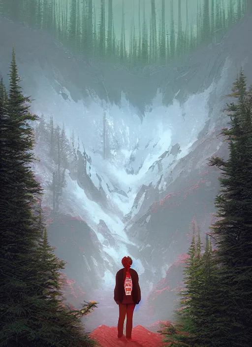 Prompt: Twin Peaks poster artwork by Michael Whelan and Tomer Hanuka, Karol Bak, Rendering of beauty pageant, clean, full of details, by Makoto Shinkai and thomas kinkade, Matte painting, trending on artstation and unreal engine