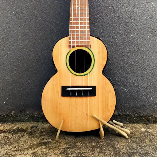 Image similar to avocado ukulele