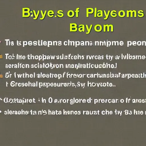 Prompt: bayes theorem