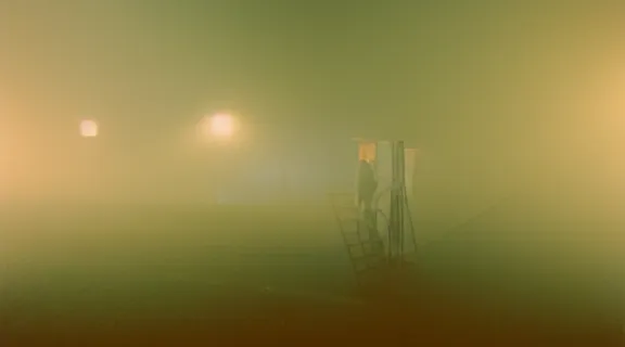 Image similar to kodak portra 4 0 0 photo of vagrant at night volumetric fog