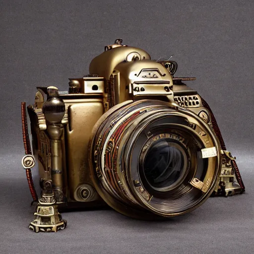 Image similar to steampunk airship Canon DSLR 35mm 8k product photo