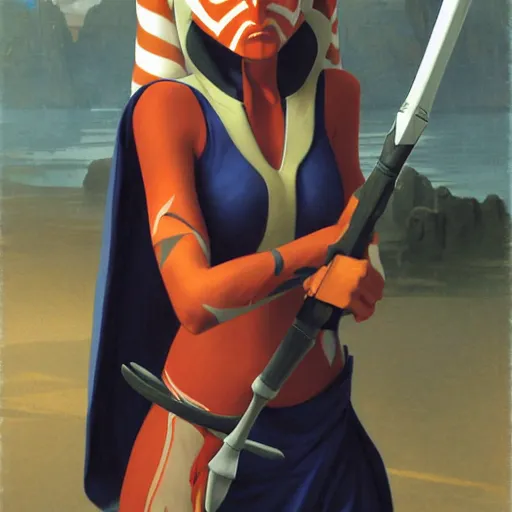 Prompt: ahsoka tano, bouguereau