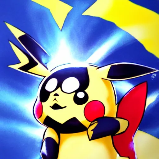 Prompt: pikachu by keiji inafune