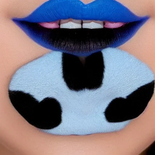 Prompt: ( ( ( ( (! a panda bear! ) ) ) ) ) wearing blue lipstick!!!!!!!!!!!!!