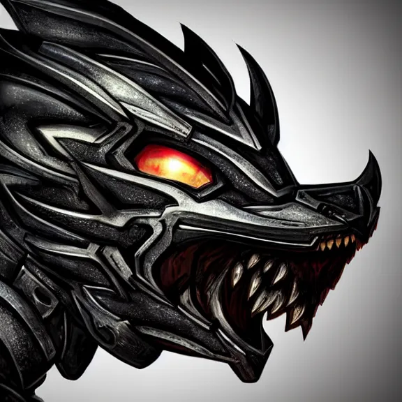 Image similar to high quality close up headshot of a cute beautiful stunning robot anthropomorphic female dragon, with sleek silver armor, a black OLED visor over the eyes, facing the camera, high quality dragon maw open and about to eat you, you being dragon food, the open maw being detailed and soft, highly detailed digital art, furry art, anthro art, sci fi, warframe art, destiny art, high quality, 3D realistic, dragon mawshot, furry mawshot, macro art, dragon art, Furaffinity, Deviantart