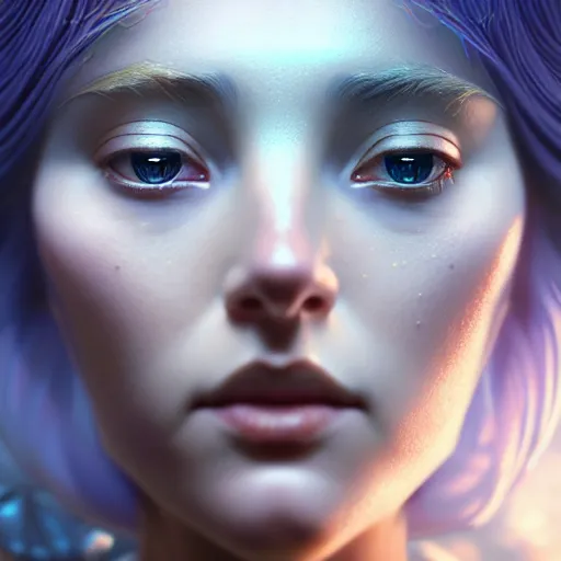 Prompt: goddess of time by tom bagshaw, gold eyes and silver wavy hair by ilya kuvshinov, rtx reflections, octane render 1 2 8 k, extreme high intricate details by wlop, digital anime art by ross tran, wide shot, close up shot, composition by sana takeda, dramatic lighting by greg rutkowski