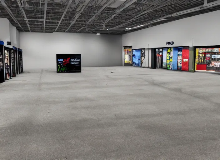 Image similar to polaroid photograph of an empty blockbuster store parking lot, liminal space, familiar place, mannequins, black mold, amateur, unreal engine, photorealistic, trending on artstation