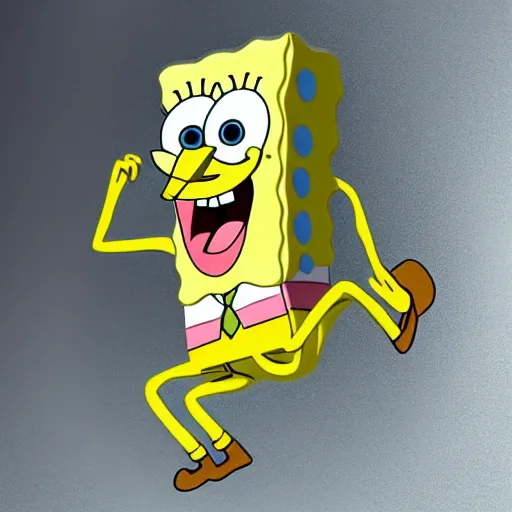 Image similar to spongebob as a perfect marble statue, hyper realistic, 4 k photo