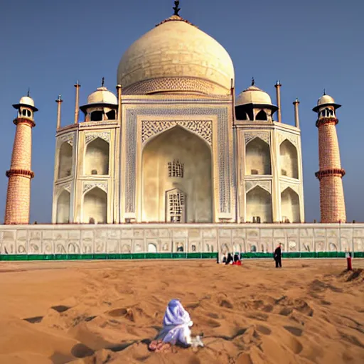 Image similar to sandcastle of the taj mahal