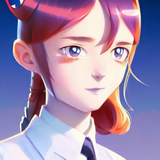 Image similar to youth kathryn newton pokemon detective rolling her eyes, occlusion shadow, specular reflection, rim light, unreal engine, range murata, artstation, pinterest, art by hiroaki samura and ilya kuvshinov and rossdraws, intricate, highly detailed 8 k, art deco illustration, extremely beautiful shape of face, neck, shoulders eyes