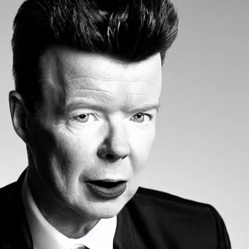 Prompt: rick astley as an alien