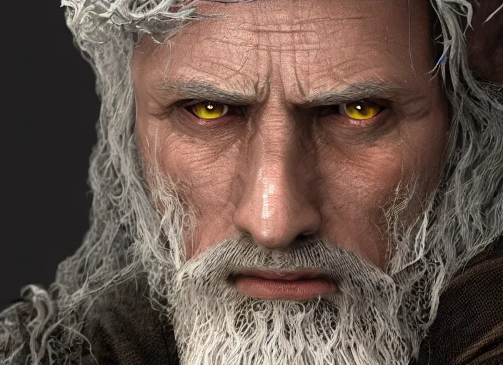 Prompt: hyperrealism, detailed textures, photorealistic 3 d render, a mystical wizard in the time of merlin, in the style of lord of the rings, sharp focus, ultra realistic, ultra high pixel detail, cinematic, intricate, cinematic light, concept art, illustration, art station, unreal engine 8 k