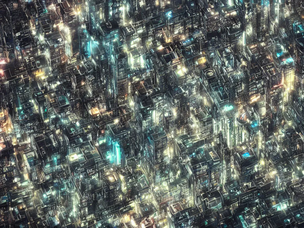 Image similar to Cybernetix, dystopian city, underground, UHD, uhd, highly detailled