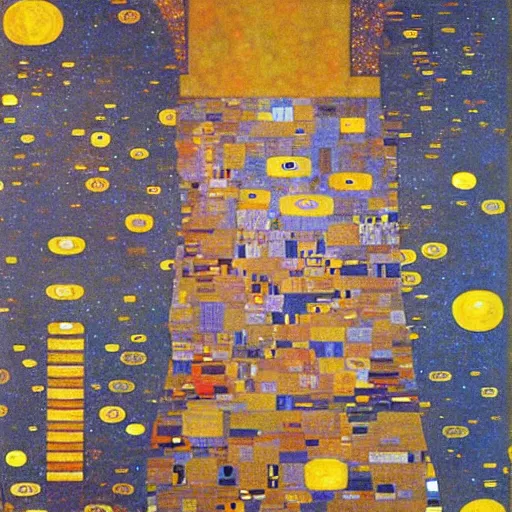 Image similar to Liminal space in outer space!!! by Klimt