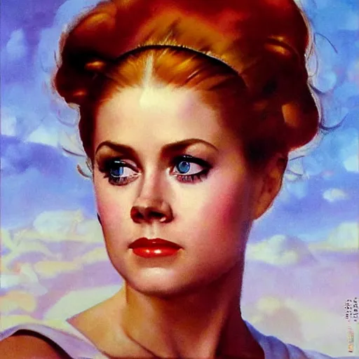 Prompt: ultra realistic portrait painting of amy adams in soviet russian propaganda, art by frank frazetta, 4 k, ultra realistic, highly detailed, epic lighting