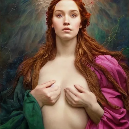 Image similar to amazing artgerm portrait of jorgen glockenschpiel as a preraphaelite painting, collaboration with j. scott campbell and artgerm with edward burn jones