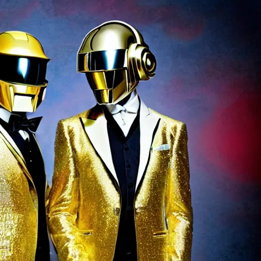 Prompt: Daft punk brass band