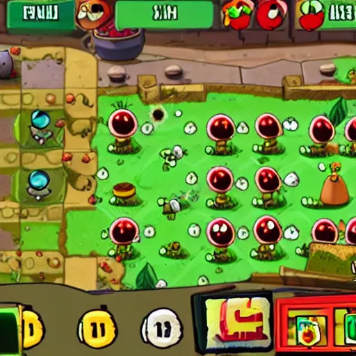 PvZ2:Back to the Past on X: Here is a Concept Art of the UI (User  Interface) of the Gameplay, Inspired by old releases for PC such as the  original Plants vs. Zombies