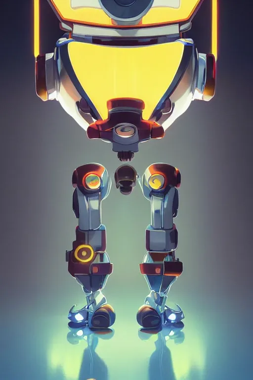 Image similar to metabots medabots medarotto medarot robot minimalist comics helmet mask neon cybereye, behance hd by jesper ejsing, by rhads, makoto shinkai and lois van baarle, ilya kuvshinov, rossdraws global illumination ray tracing hdr radiating a glowing aura