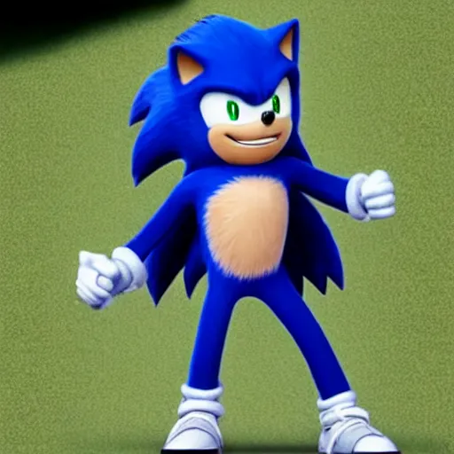 Image similar to joe biden transforms into sonic the hedgehog