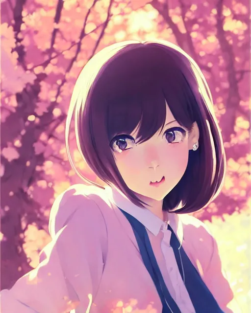Prompt: cute girl invite you to a secrect gardern | very very anime!!!, fine - face, audrey plaza, realistic shaded perfect face, fine details. anime. very strong realistic shaded lighting poster by ilya kuvshinov katsuhiro otomo ghost, magali villeneuve, artgerm, jeremy lipkin and michael garmash and rob rey